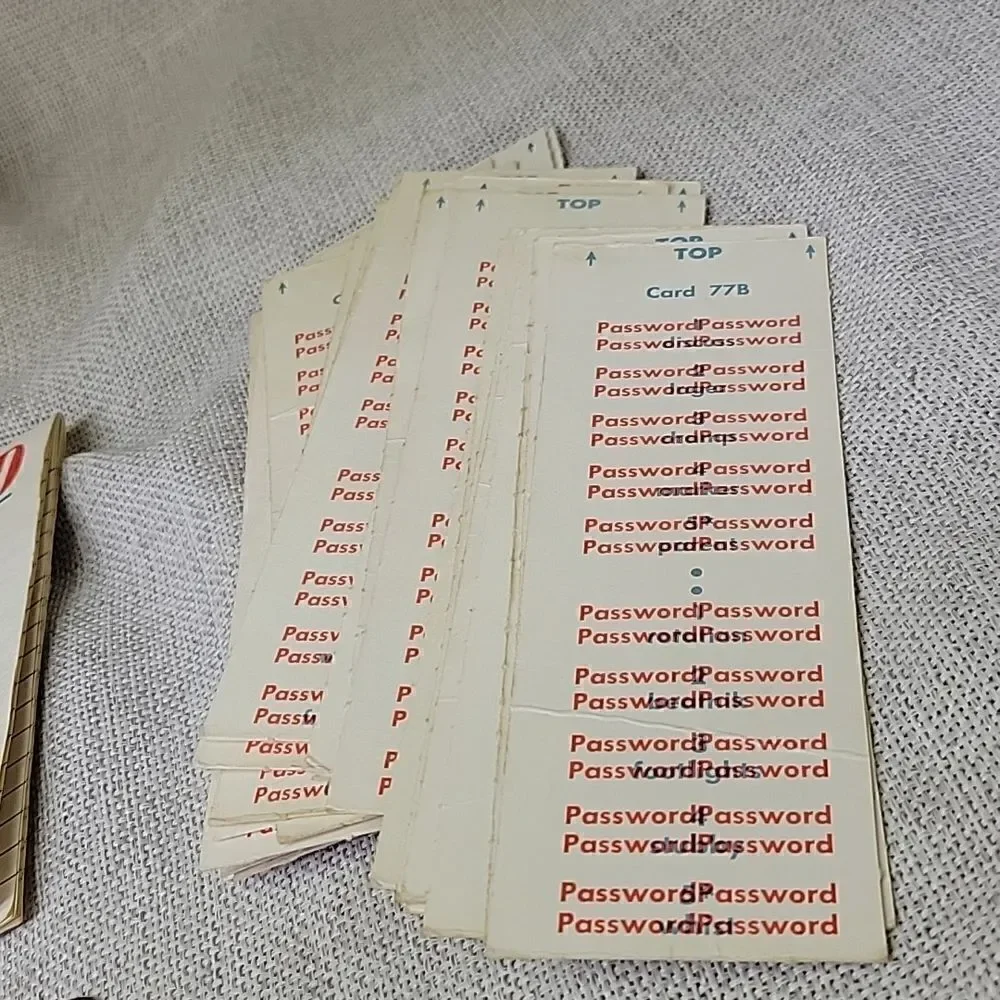 Vintage 1962 Milton Bradley Password Board Game #4260 -Volume 7. Used‎